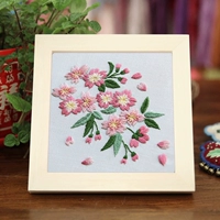 Вышивка висящая живопись-сакура (фоторамка плазма) Отправить вышитые проблемы+зарегистрированная рама