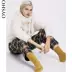 Oysho mùa thu đông giảm giá Quần sọc sọc thời trang ở quần eo nữ cotton 30345624401 đồ lót nam Quần tây