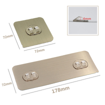  Punch-free with hook strong non-marking glue stick shelf wire diameter below 4mm universal washbasin rack mop clip