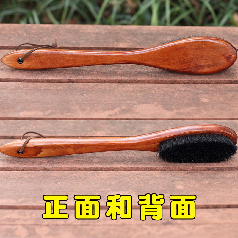 Pig Bristle Shoe Brush, Bristle Brush, Shoe Polish Brush, Mesh Suede Cleaning Brush, Nubuck Suede Shoe Brush, Soft Bristle Brush