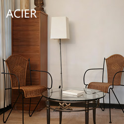 French-Style Liaigre Acier Ii Floor Lamp Designer Model, Old Money Style, Simple and High-End Feel, Suitable for Living Room and Bedroom