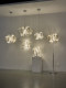 Spanish Ladro Nightlom Ceramic Chandelier Designer Model Butterfly Petal Bedroom Living Room Dining Room Chandelier