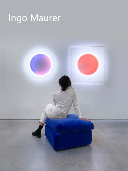 German Moodmoon Full Moon Wall Lamp Designer Model Bedroom Bedside Living Room Artistic Dimming Colorful Paper Wall Lamp