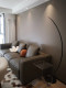 Designer Nordic post-modern minimalist curve floor lamp villa hotel model room living room sofa LED standing lamp