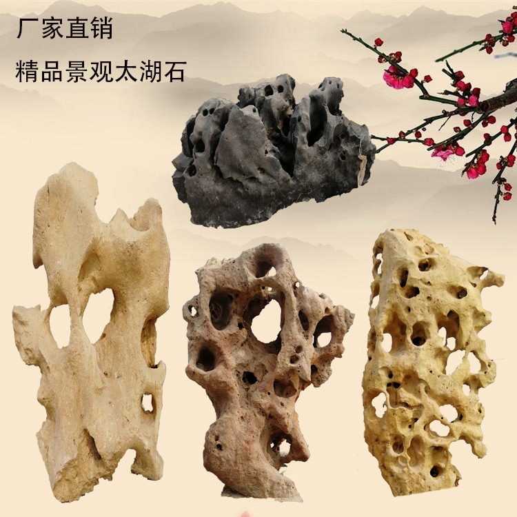 () Size Taihu stone landscape stone appreciation stone Natural stone Mine direct sales Scenic area Park large stone ornaments