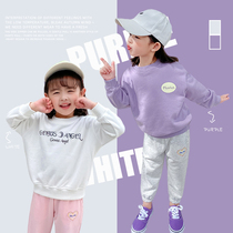Childrens spring clothing 2022 new ocean gas trendy girls clothing baby long sleeve t-shirt childrens blouses outside the spring and autumn wear 6