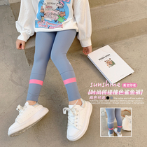 Underpants girl child spring and autumn outside wearing child shark pants slim fit baby high waist elastic Barbie pants spring dress damp