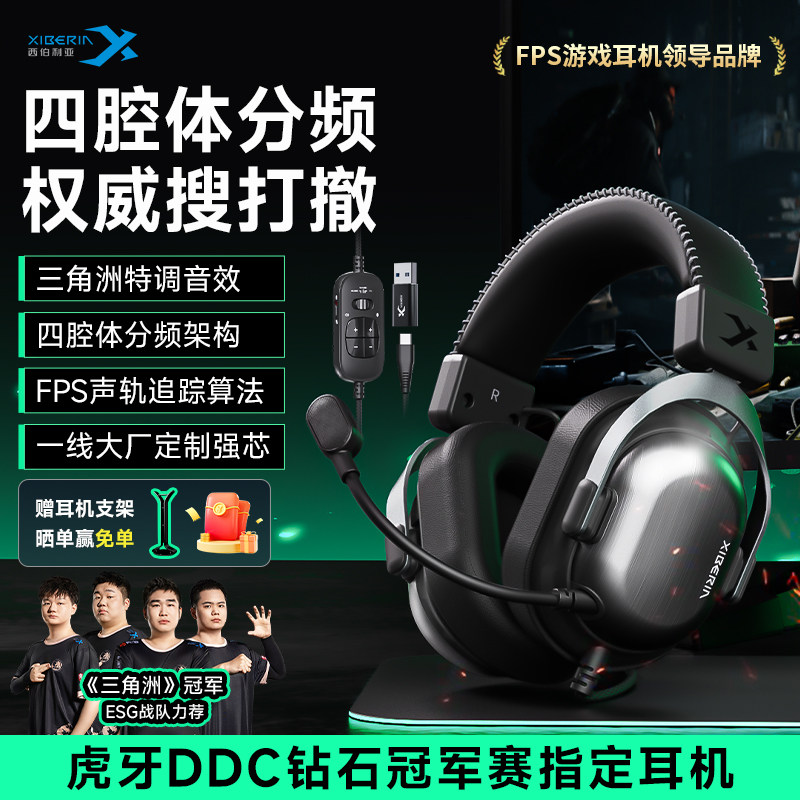 Проводная игровая гарнитура Siberia T10 - гарнитура для настольных компьютеров, предназначенная для проведения мероприятий Delta Изображение 1