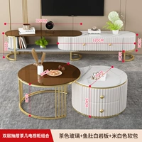 TL-Double-Drawling Cabinet Комбинированная рыба для живота белая каменная доска+рисовая белая мягкая сумка+цветовое стекло из чая