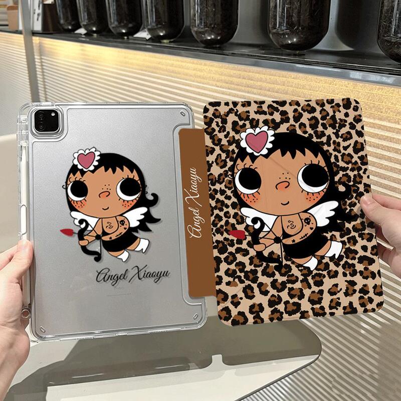 Leopard Print Angel Xiaoyu Ipad11/10 Generation Pro 11inch Mini7 Protective Case A16 Tablet Air7/6 Protective Cover Leopard Print Angel Xiaoyu Ipad11/10 Generation Pro 11inch Mini7 Protective Case A16 Tablet Air7/6 Protective Cover