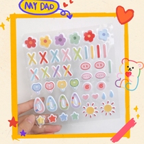 Original 10cm15cm baby with 20cm doll universal sticker bubble bright face stereo facial decoration hair accessories
