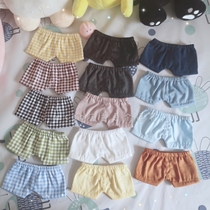 (Baby) Multicolor 20cm Doll Pants Tight Sports Jeans Black and White Plaid Joker Dress Accessories