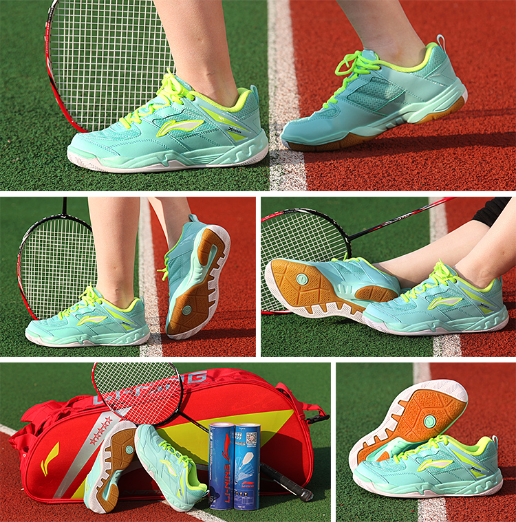 Giày cầu lông lót / giày cao gót Li Ning giày thể thao nữ trắng