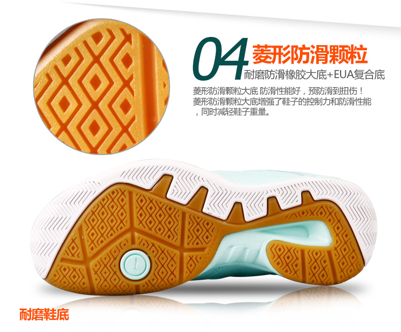 Giày cầu lông lót / giày cao gót Li Ning giày thể thao nữ trắng