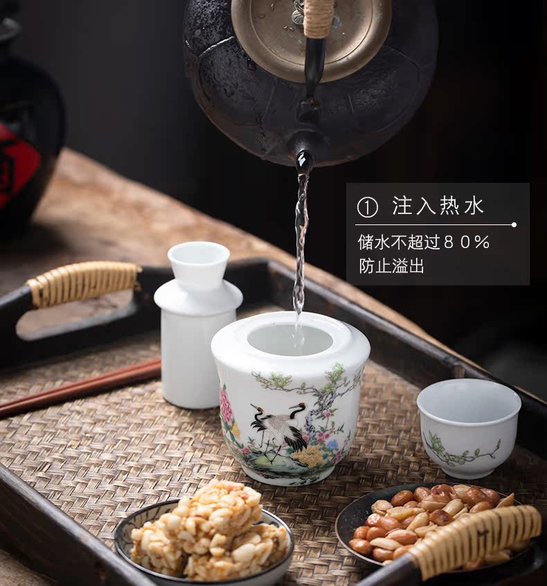 Wine temperature hot hip household Chinese jingdezhen ceramics Wine suits for liquor rice Wine liquor cup of hot temperature Wine pot