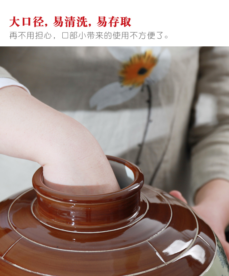 Jingdezhen ceramic wine wine jar cylinder 10 jins 20 jins 30 jins 50 jins antique bottle seal hip flask