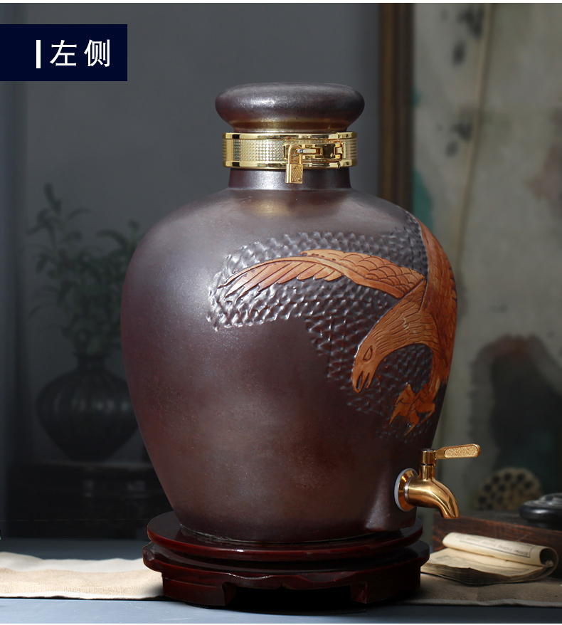 Jingdezhen ceramic jars household jars 10 jins 20 jins 30 jin jin liquor sealing 50 jars