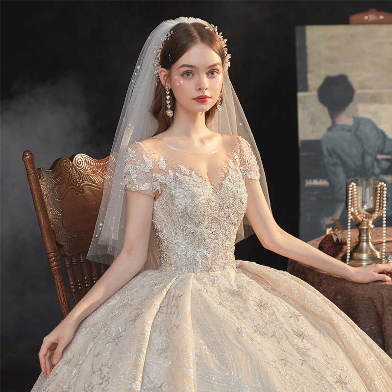 Starry sky for bride, 2021 collection, European style, suitable for teen, fitted Starry sky for bride, 2021 collection, European style, suitable for teen, fitted