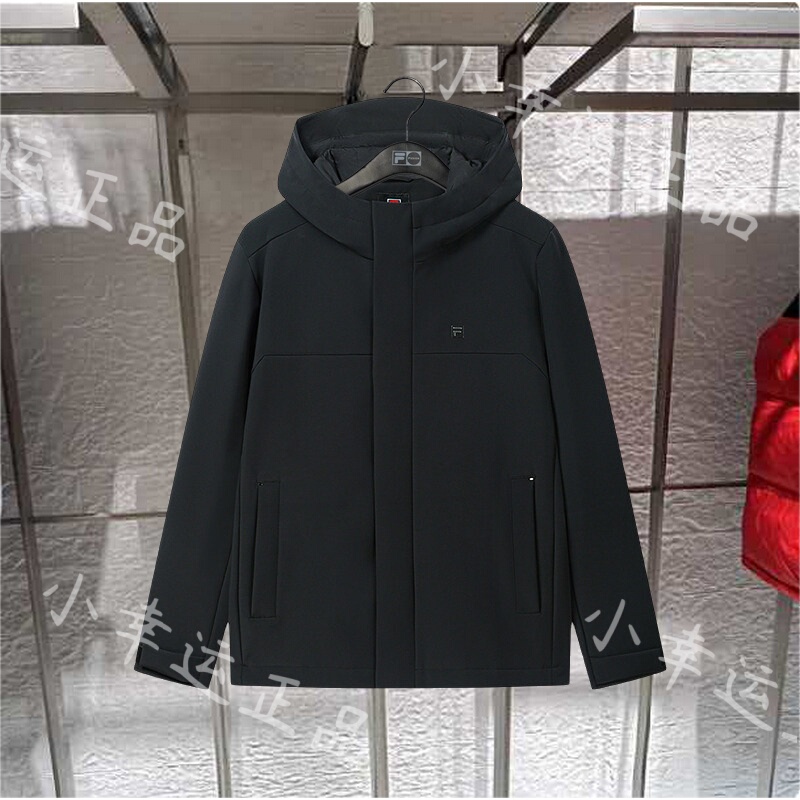 Fila Men's Clothing 2026 Winter New Sports Comfortable Woven Hooded Jacket F11M643703
