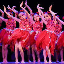 The 10th Xiaohe style fishing baby performance clothes childrens female fish songs new small fish dance performance costumes