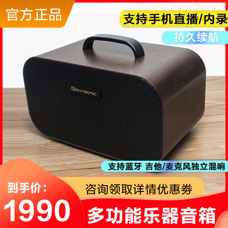 Sky sound guitar speaker S1AC60 folk music live charging portable outdoor singing electric box Folk instrument audio