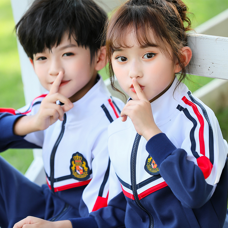 Class clothes Primary school uniforms Pure Cotton Kindergarten Garden Clothing Spring Autumn Suit First Grade Autumn winter Games Three sets