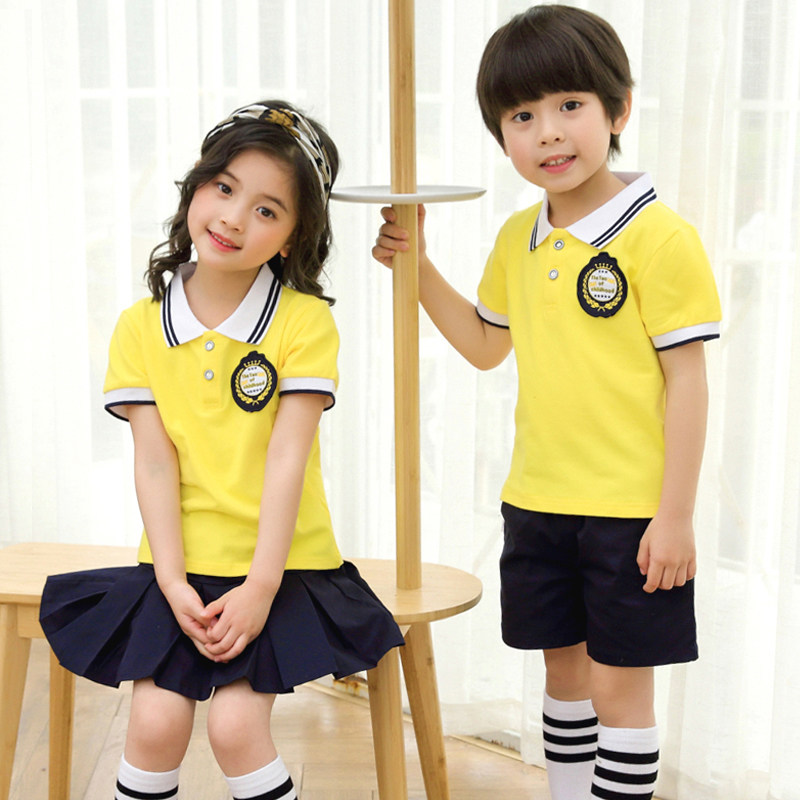 Kindergarten Garden Clothing Summer Clothing Elementary School Children's School Uniforms Children Pure Cotton Banfu Games Clothing Suit Men And Women Tailor Made