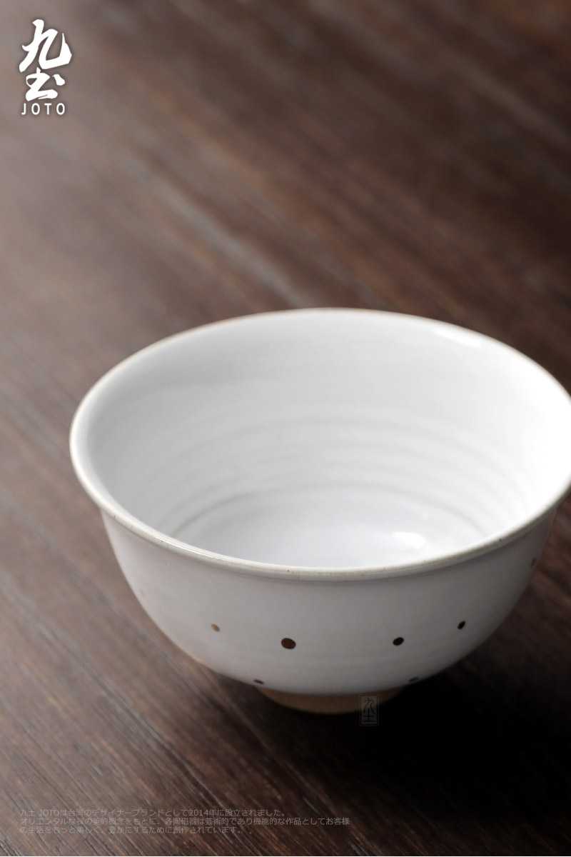 About Nine soil Japanese checking ceramic rice bowl of soup bowl rainbow such as bowl round bowl coarse pottery bowl of restoring ancient ways is a single household tableware originality