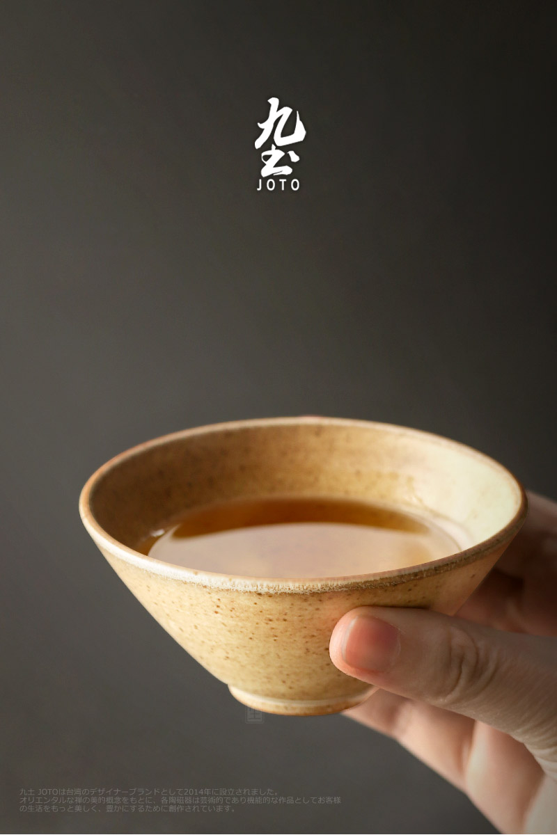 About Nine Japanese soil sample tea cup jingdezhen ceramic coarse pottery small master cup single CPU zen kung fu tea tea cups