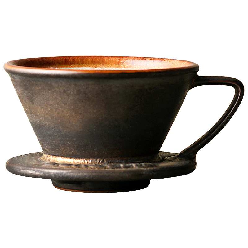 About Nine ceramic filter coffee cup hand soil brewed coffee filter drip filter coffee cup a cup of coffee, restoring ancient ways