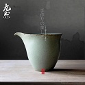 About Nine soil lotus manual graven images cup cup green glaze ceramic checking couples Japanese relief lotus tea cup with water