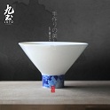 About Nine soil Japanese jingdezhen porcelain hand - made porcelain teapot zen teapot kung fu tea tea, flower pot