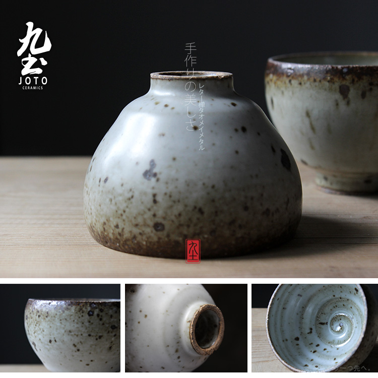 About Nine manual coarse pottery soil sample tea cup Japanese creative retro zen tea cups coarse pottery cups water cup fullness