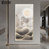 Modern light extravaganza Decorative Painting Back With Mountain Led Luminous Landscape Painting Dramatic Genres Hallway Aisle Hanging Paintings