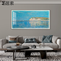 Monets painted living-room background wall hanging painting Nordic modern led decoration Sofa Painting Abstract Art Painting