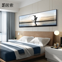 True love couple bedroom painting bedside hanging painting warm scenery hotel room mural painting horizontal master bedroom background wall decoration painting