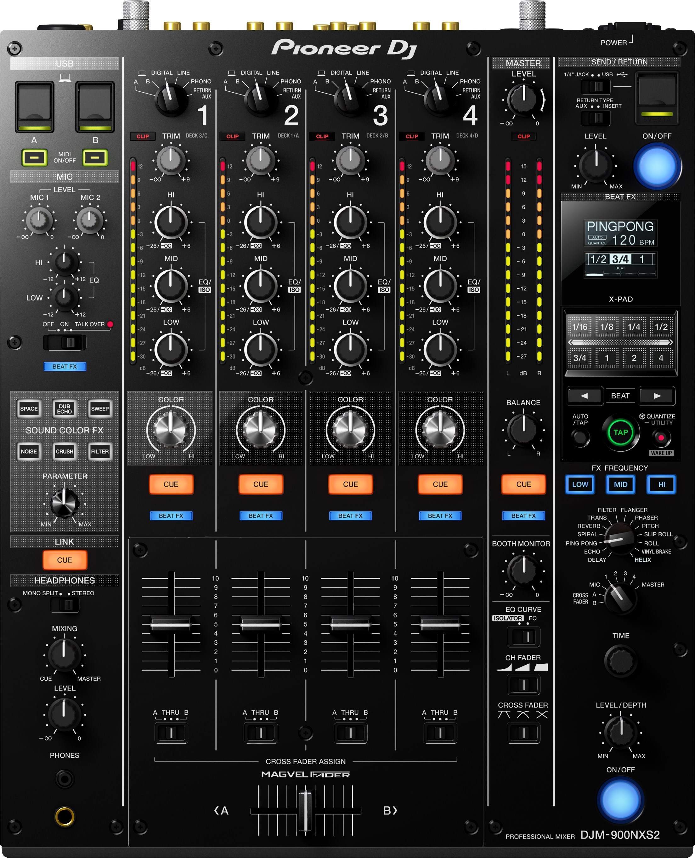 Pioneer DJM900NXS2 Mixing Desk DJ Controller Bar Digital Computer Operation Brand New Spot