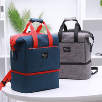 Storage insulation bag lunch box bag toilet bag handbag out office worker super rice bag large capacity