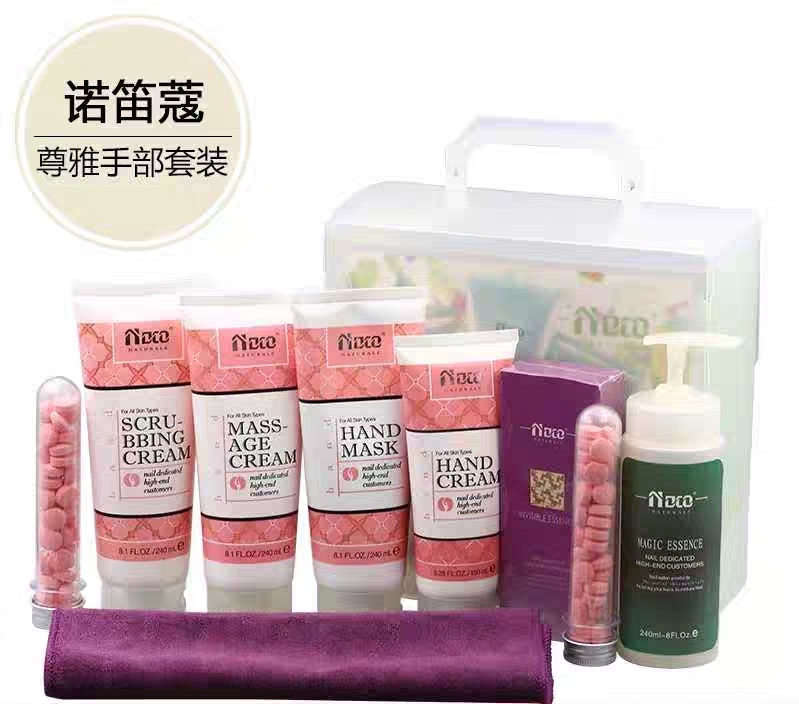 Nodico Zunya Hand and Foot Care Set for Beauty Salons and High-End Nail Salons for Exfoliation, Hydration, and Moisturizing