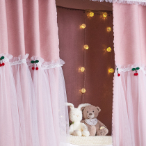 Cotton Old Man Student Dormitory Strong Shading Bed Curtain up and down Girls Girls Wonder Woman Summer Sleeping Room Princess