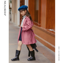 (Nielsgia) girls spring clothing windsuit 2022 new ocean gas little girl in spring and autumn trendy jacket