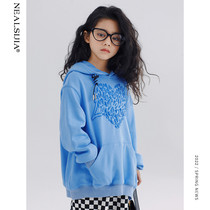 Girls clothing spring clothing 2022 new foreign air mass childrens clothing online red Korean version Spring and autumn little girl with a hat blouse