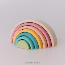 AVDAR TOYS mini rainbow building blocks rainbow blocks 3-6 years old boys and girls TOYS puzzle