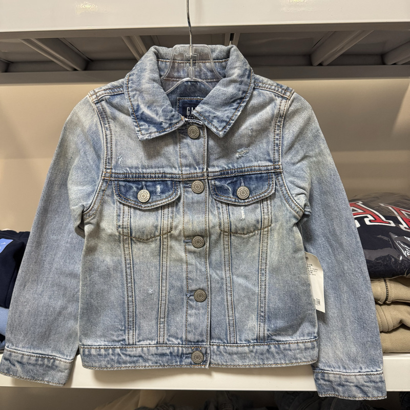 Gap Genuine In-Stock Boys' and Girls' Vintage Casual Denim Jacket Outerwear 589881 Gap Genuine In-Stock Boys' and Girls' Vintage Casual Denim Jacket Outerwear 589881