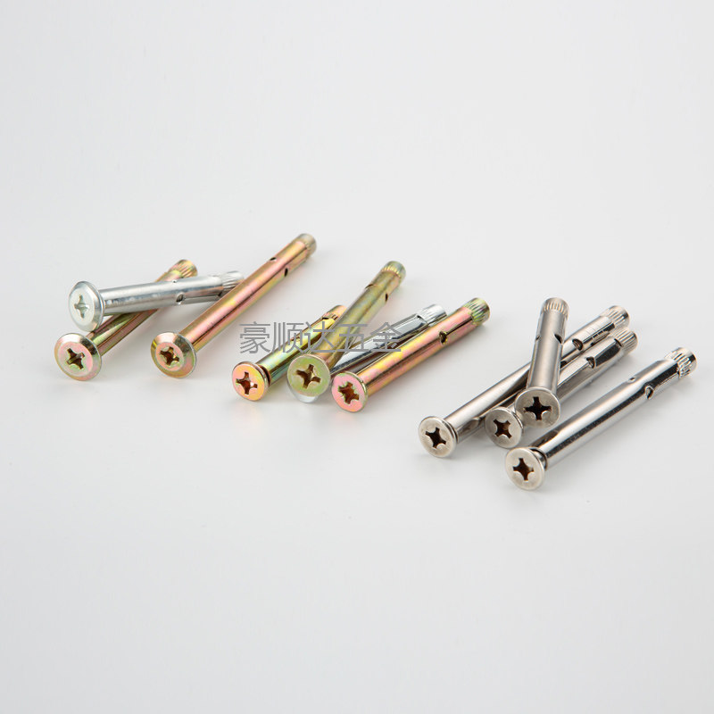 Stainless steel cross - head expansion screw 201 flat head sunk head inner expansion bolt inner explosion tube M6