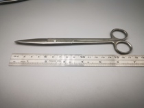 Stainless steel scissors Pointed straight scissors Curved scissors Surgical straight-pointed beauty Household industrial scissors 18cm straight-head scissor pliers