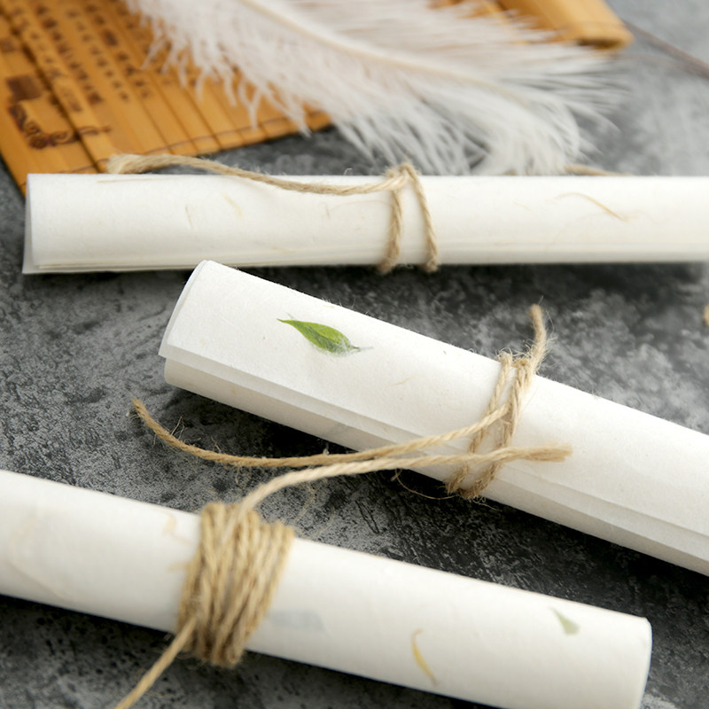 Retro stationery love letter high-end exquisite plant rice paper simple literary small fresh Chinese wind fire paint envelope stationery