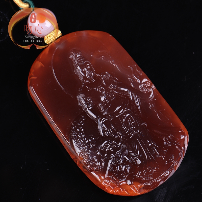 中国古美術・藏區回流・紅肉蓮花三眼天珠・文殊菩薩・天然石・瑪瑙・闢邪消災・根付 中国古美術・藏區回流・紅肉蓮花三眼天珠・文殊菩薩・天然石・