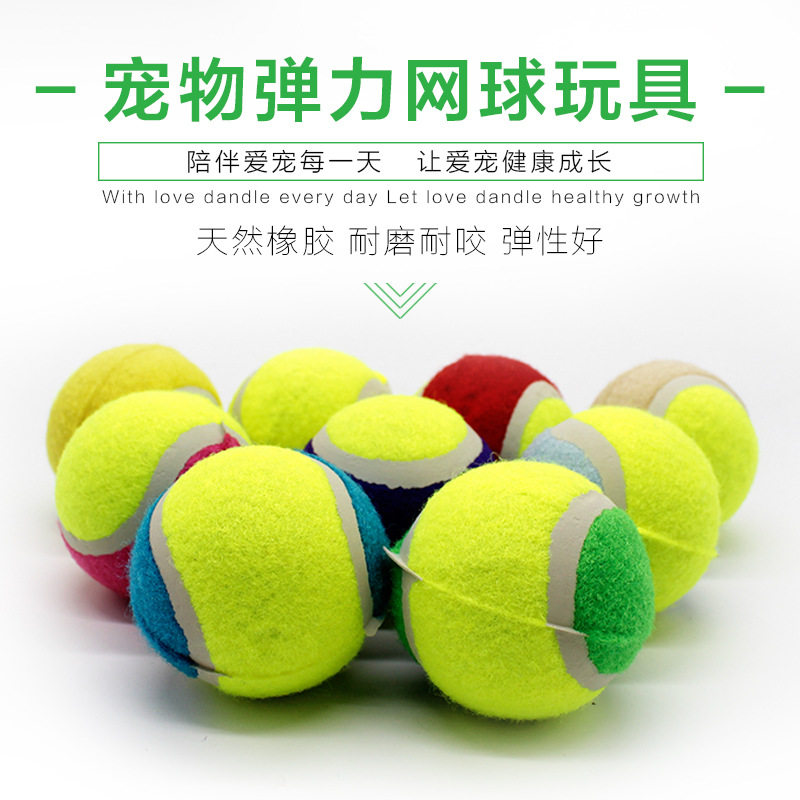 Pet Tennis Golden Retriever Teddy Jump Ball Resist Molar Tennis Pet Puppies Labrador Puppy Toys