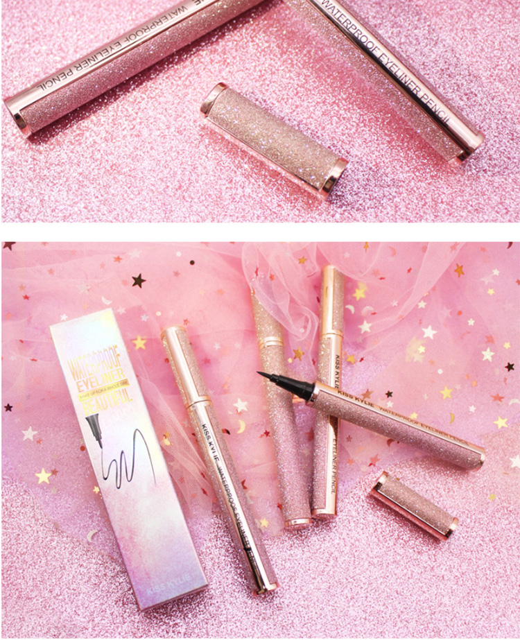 Bút kẻ mắt Starry Bút không thấm nước Không bị nhòe Đầu cứng Mỹ Niche Li Jiaqi Khuyến cáo Bút kẻ mắt giá rẻ và dễ dàng - Bút kẻ mắt kẻ mắt nước merzy